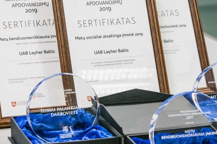 UAB Layher Baltic – „Metų socialiai atsakinga įmonė 2019